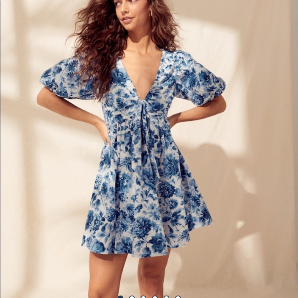 ***SOLD*** NWT Abercrombie Blue & White Dress